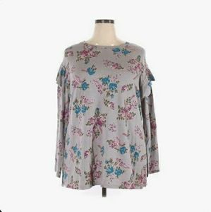 EUC Lane Bryant Floral Top Plus Size 26/28